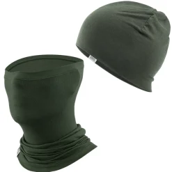 Winter Cap and Face Mask Set Merino Wool Thermal