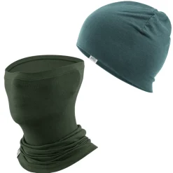 Winter Cap and Face Mask Set Merino Wool Thermal