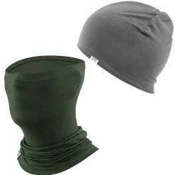 Winter Cap and Face Mask Set Merino Wool Thermal