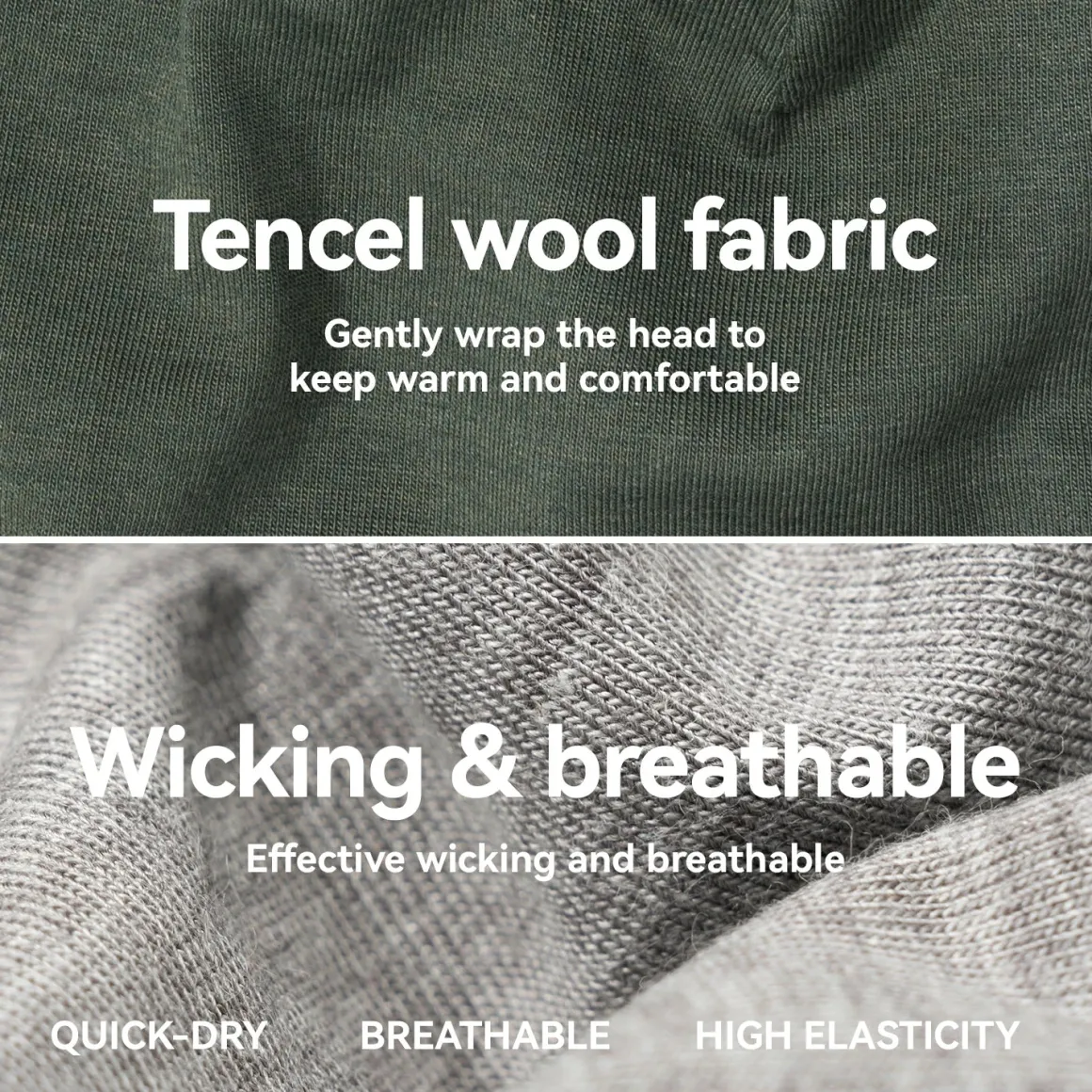 Winter Cap and Face Mask Set Merino Wool Thermal