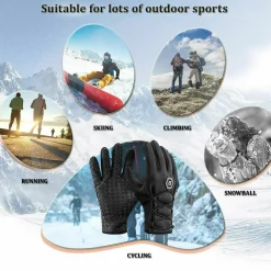 Winter Cycling Bike Gloves Windproof Waterproof
