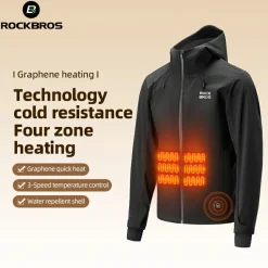 Winter Heated Winter Jacket Waterproof Windproof Rechargeable