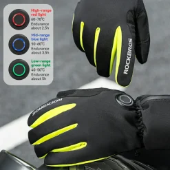 Winter Induction Heated Gloves Warm Windproof