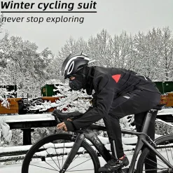 Winter Jacket & Pants Men's Windproof Cycling Suit
