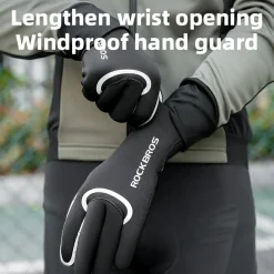 Winter Riding Gloves Water Repellent Full-Palm Silicone