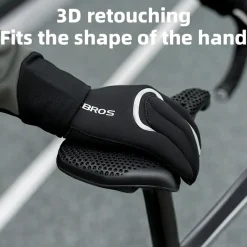 Winter Riding Gloves Water Repellent Full-Palm Silicone