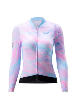 Women's TVI Long-Sleeve Cycling Jersey Sakura Mirage