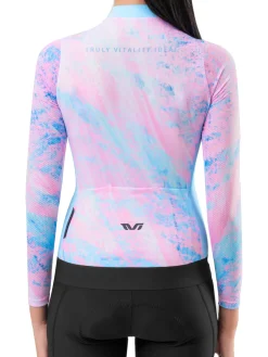 Women's TVI Long-Sleeve Cycling Jersey Sakura Mirage