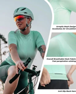 Women's TVI Solid Color Short-Sleeve Cycling Jersey