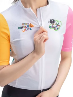 Women's TVI Vibrant Vacation Short-Sleeve Cycling Jersey