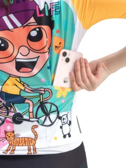 Women's TVI Vibrant Vacation Short-Sleeve Cycling Jersey